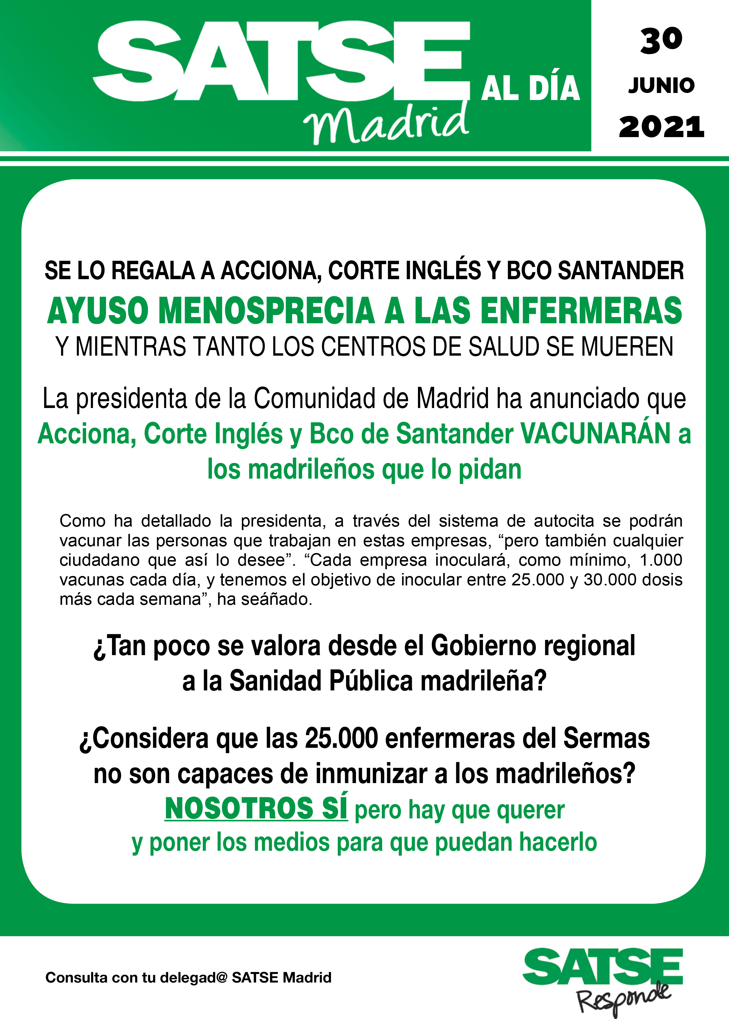 SATSE-Inf-vacunas-en-Corte-Ingles,-Acciona-y-Bco-Santander