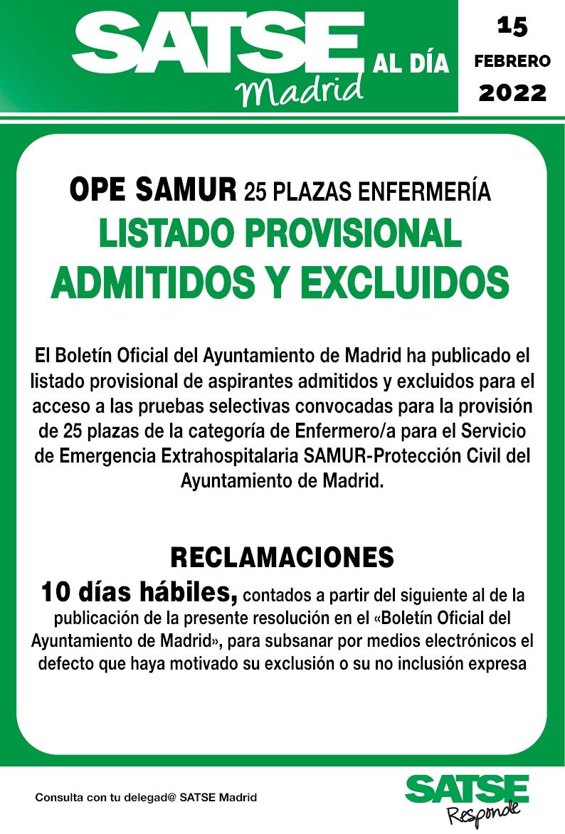 satse informa ope samur 2022