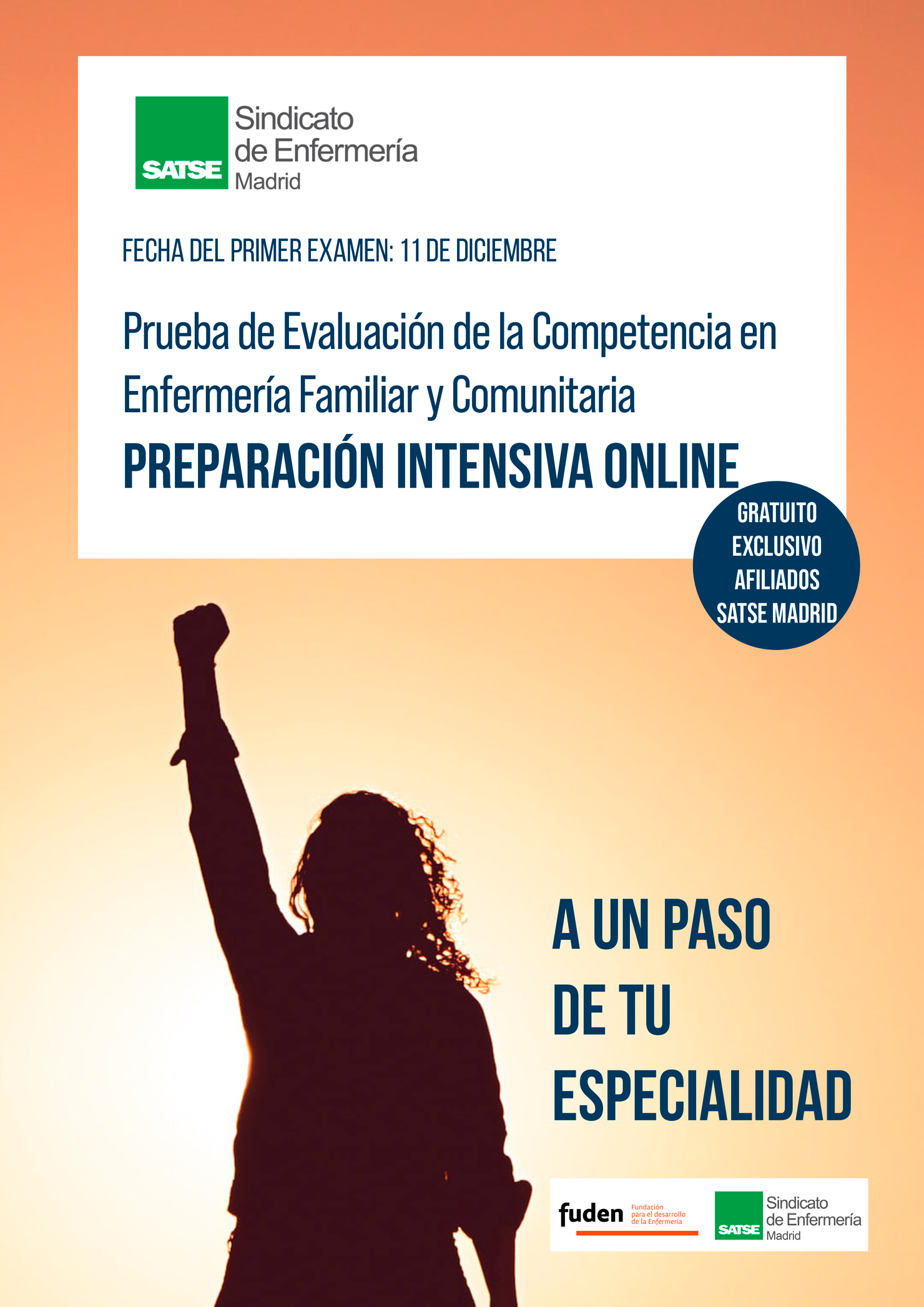 Foto folleto preparación prueba enfermeria familiar